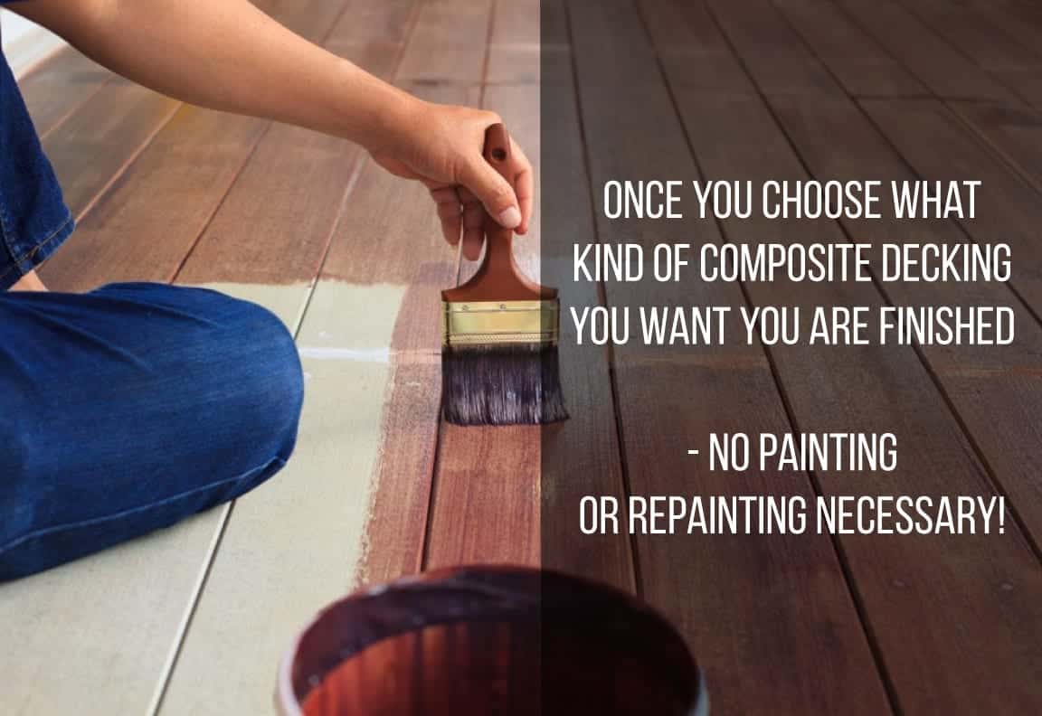 composite decking requires no painting or restaining