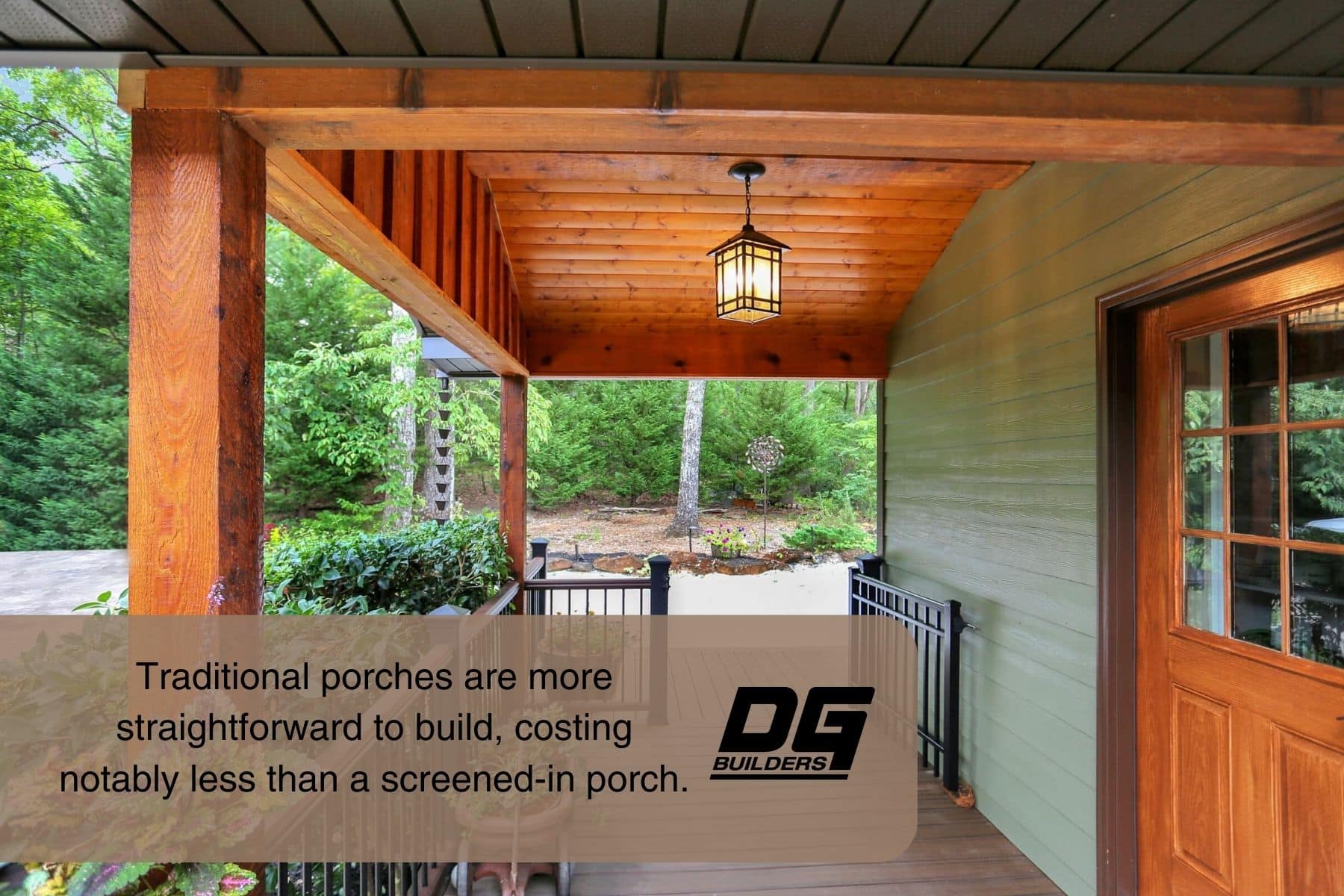 traditional porches are easy to build