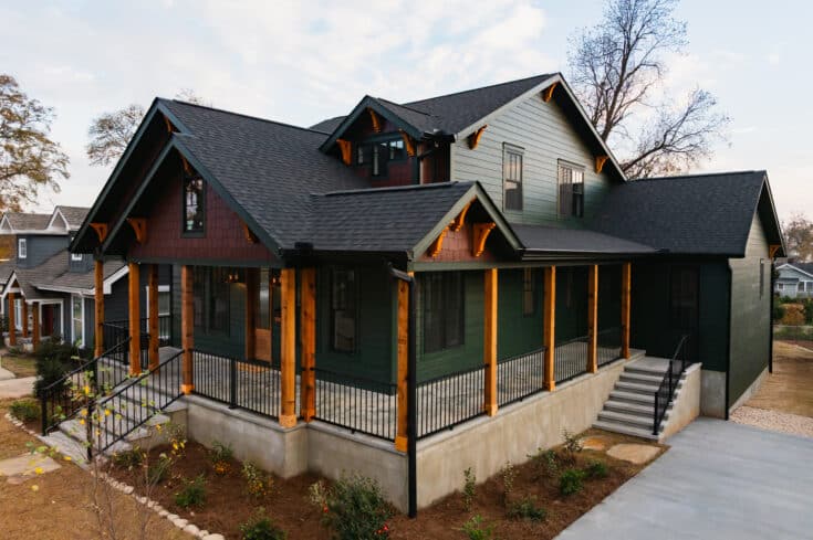 Downtown Greenville Custom Home | Urban Contemporary Craftsman Design by DG Builders